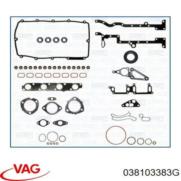 Прокладка головки блока циліндрів (ГБЦ) 038103383G VAG/Audi