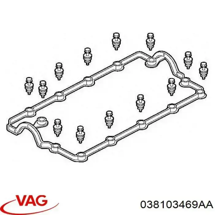 Прокладка крышки двигателя VAG 038103469AA цена, от 8.52 USD