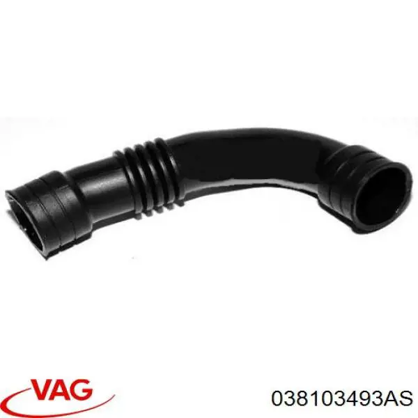 Патрубок вентиляции картерных газов 038103493AS VAG