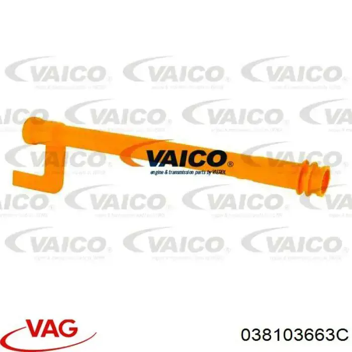 Купить 038103663C VAG Направляющая индикатора уровня масла в двигателе