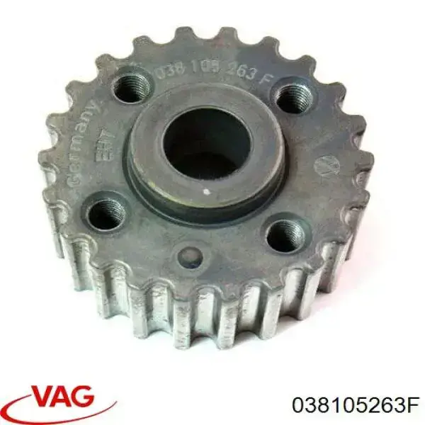 Звездочка привода коленвала 038105263F VAG