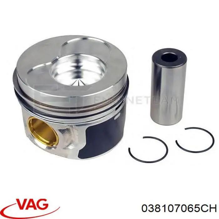 308600 Mahle Original Поршень в комплекте на 1 цилиндр, STD