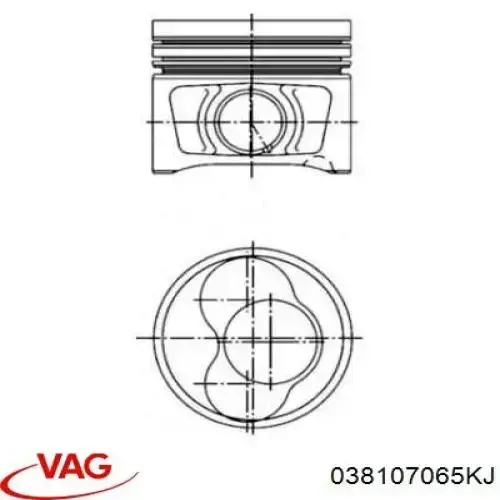 Купить 038107065KL VAG Поршень на 1 цилиндр