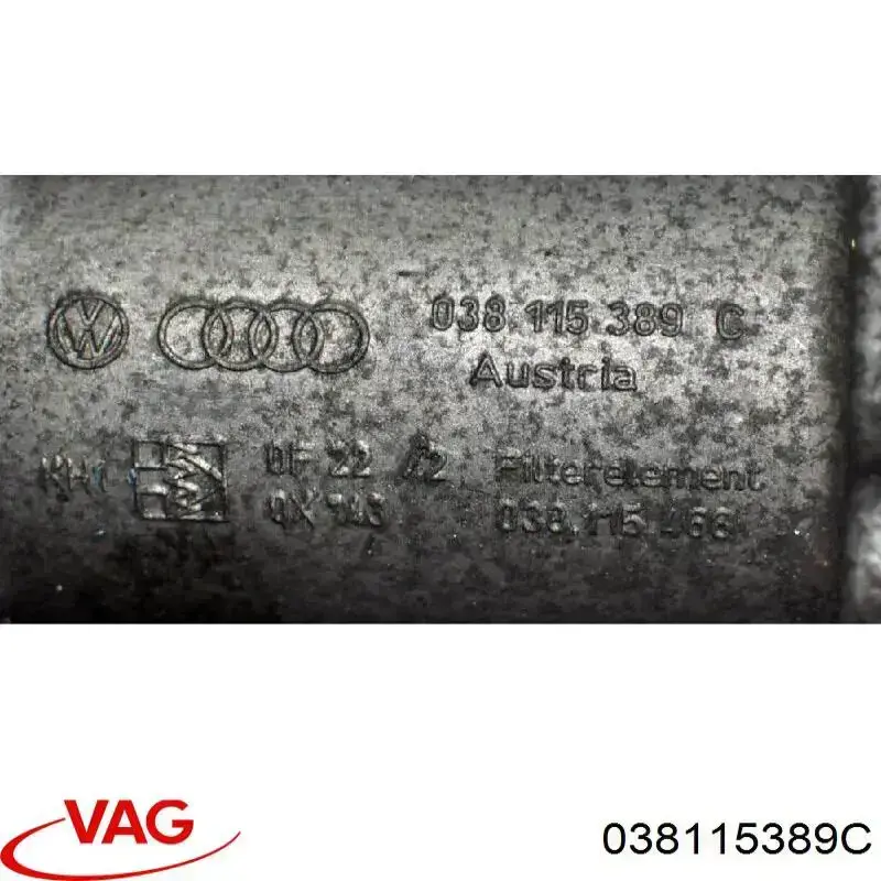 Кронштейн масляного фильтра VAG 038115389C