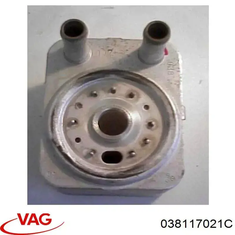Купить 038117021C VAG Радиатор масляный (холодильник), под фильтром