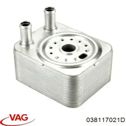 Купить 038117021D VAG Радиатор масляный (холодильник), под фильтром