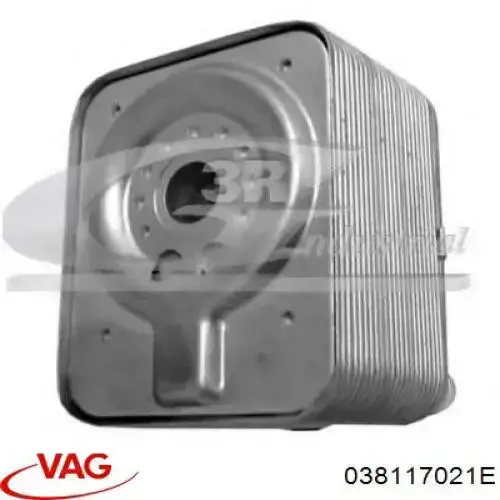 Купить 038117021E VAG Радиатор масляный (холодильник), под фильтром