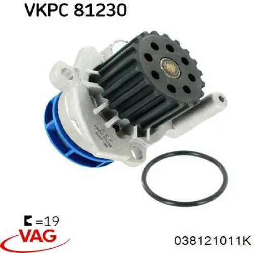 038121011K VAG Насос водяной