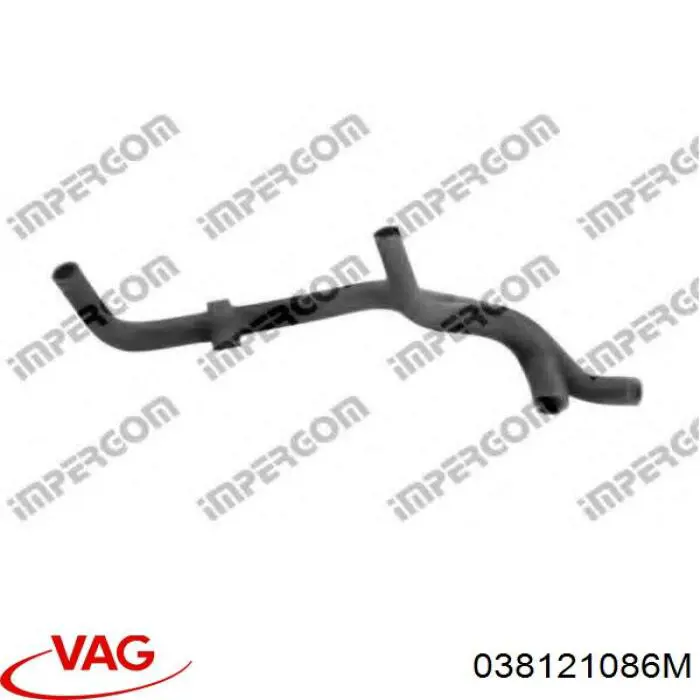 Шланг/патрубок системы охлаждения VAG 038121086M цена, от 19.00 USD