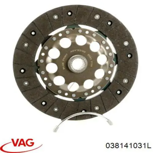 Диск сцепления 038141031L VAG