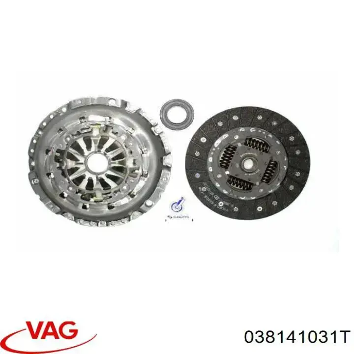 Диск сцепления 038141031T VAG