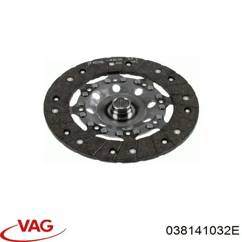 038141032E VAG Диск сцепления ведомый