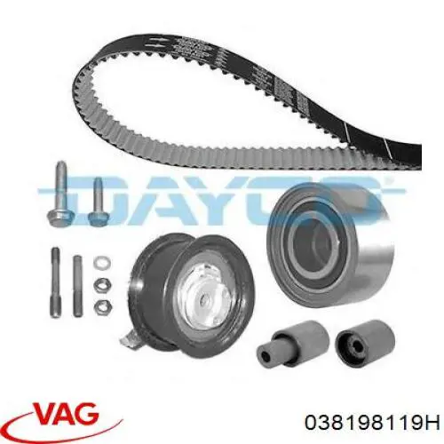 ГРМ ремни, комплект VAG 038198119H цена, от 157.56 USD