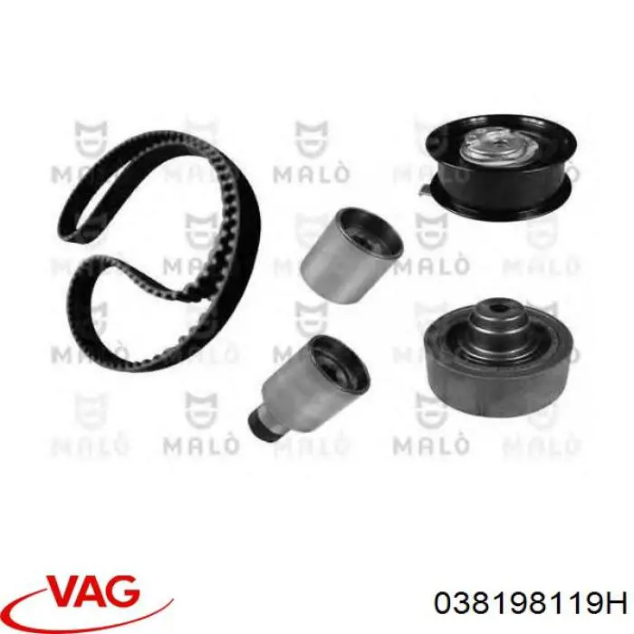 038198119H VAG Комплект ремня ГРМ