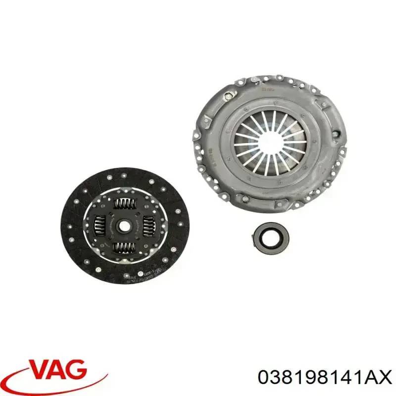 Купить 038198141AX VAG Комплект сцепления (диск, корзина, подшипник)