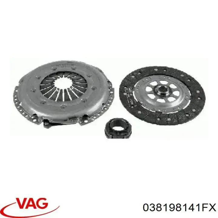 Комплект сцепления (3 части) VAG 038198141FX цена, от 177.97 USD