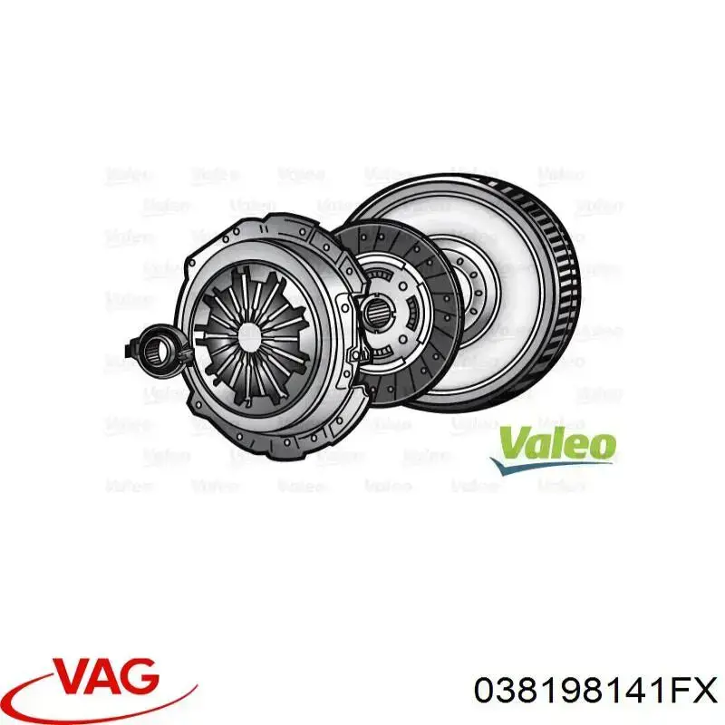 Купить 038198141FX VAG Комплект сцепления (диск, корзина, подшипник)