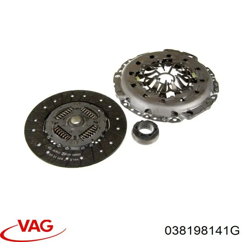 Купить 038198141G VAG Комплект сцепления (диск, корзина, подшипник)