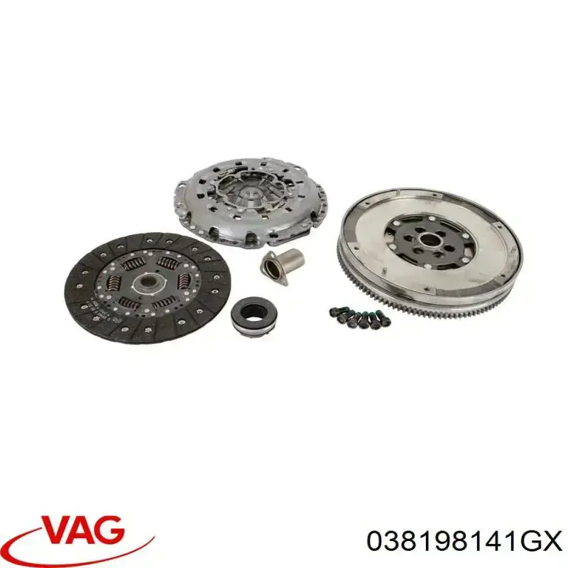 Купить 038198141GX VAG Комплект сцепления (диск, корзина, подшипник)