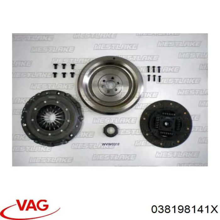 Купить 038198141X VAG Комплект сцепления (диск, корзина, подшипник)