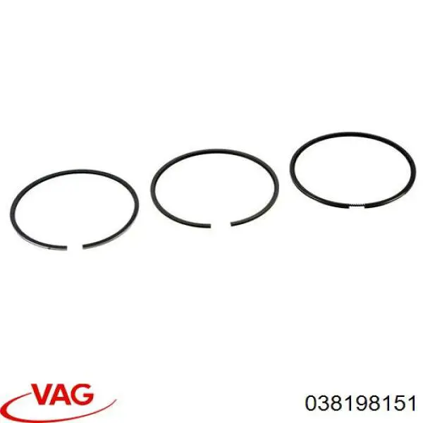 038198151 VAG кольца поршневые на 1 цилиндр, std.