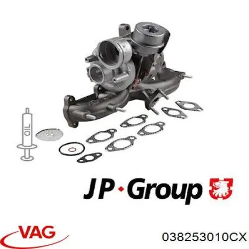 Турбонагнетатель VAG 038253010CX цена, от 462.16 USD
