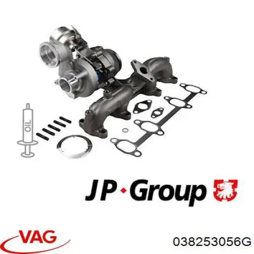038253056G VAG Turbocompresor original y equivalente