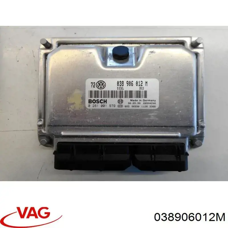 038906012GK VAG módulo de direção (centralina eletrônica de motor)