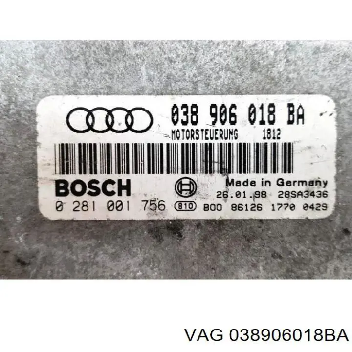 Модуль управления двигателем VAG 038906018BA