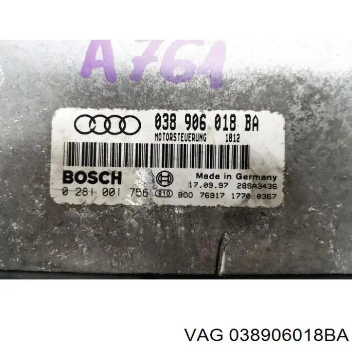 038906018BA VAG Мозги двигателя