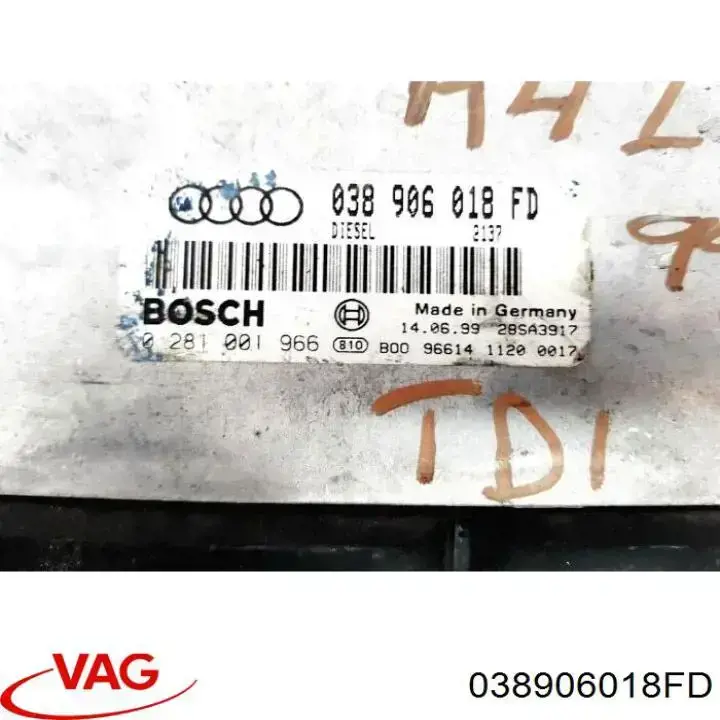 Блок управления двигателем 038906018FD VAG