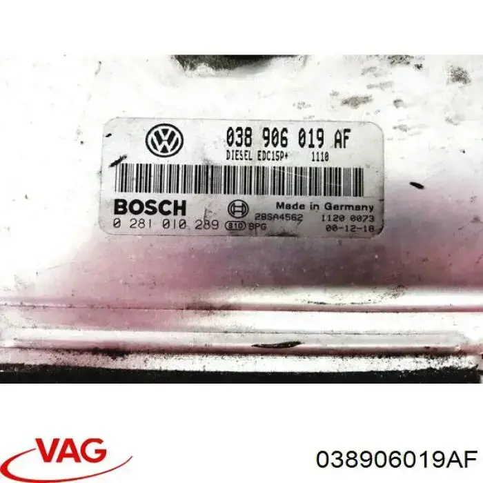 Модуль управления двигателем VAG 038906019AF