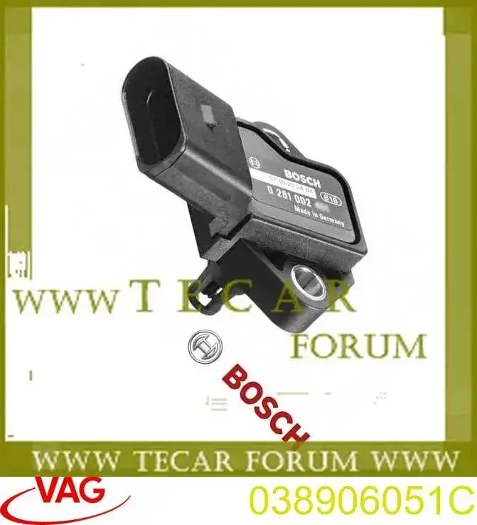 Датчик давления наддува VAG 038906051C