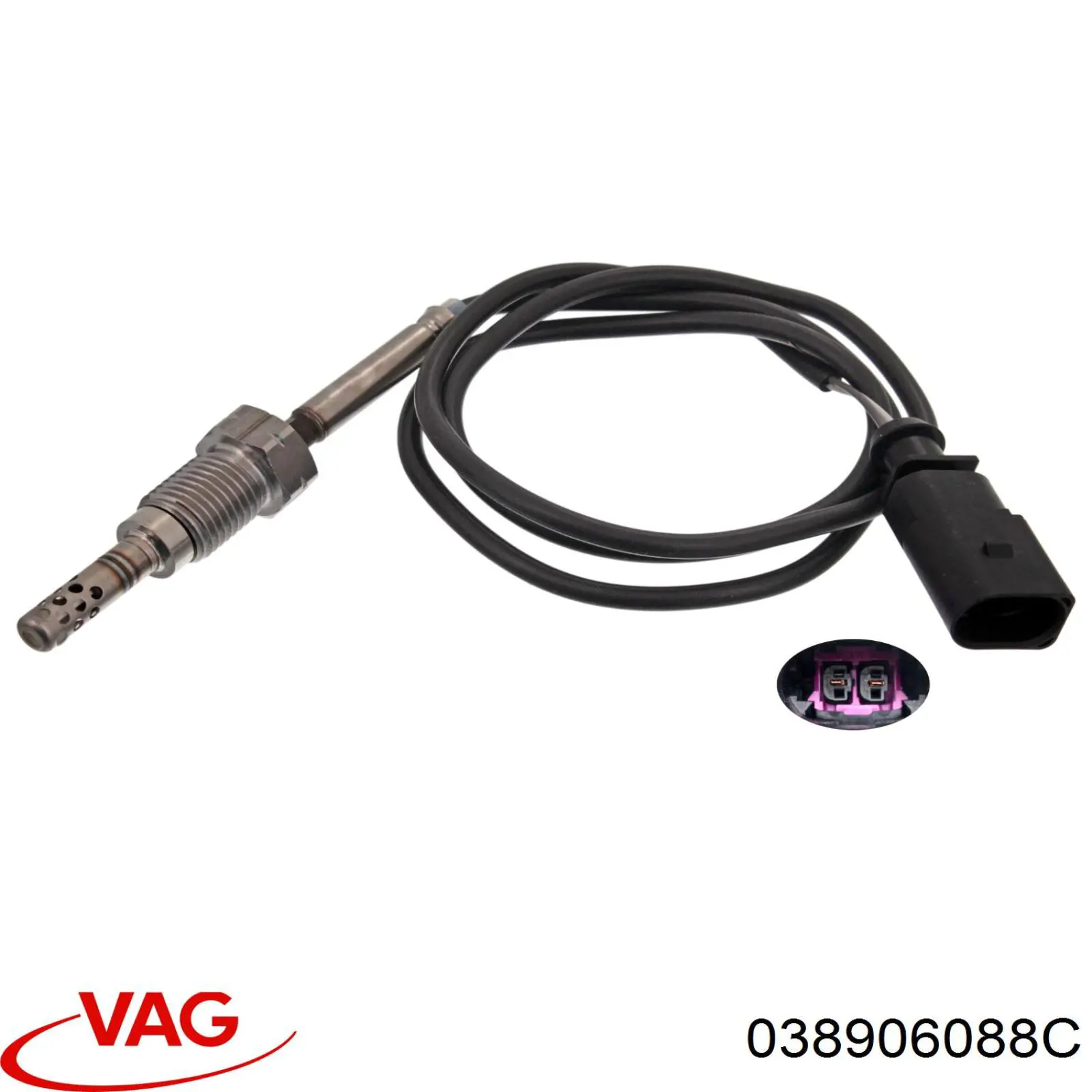 TS30075 Delphi sensor de temperatura dos gases de escape (ge, antes de turbina)