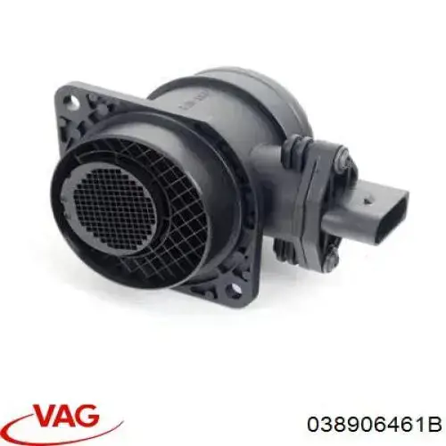 Compre 038906461B VAG Sensor de fluxo (consumo) de ar, medidor de consumo M.A.F. - (Mass Airflow)