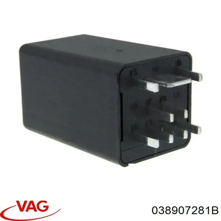 Relê das velas de incandescência 038907281B VAG