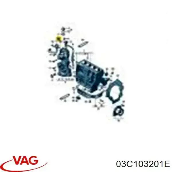 03C103201E VAG клапан pcv вентиляции картерных газов
