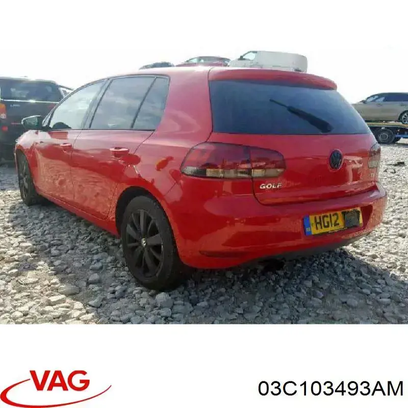 Патрубок вентиляции картера, маслоотделителя VAG 03C103493AM цена, от 31.30 USD