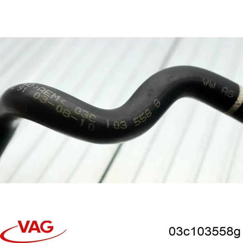 Патрубок вентиляции картера, маслоотделителя VAG 03C103558G цена, от 20.32 USD
