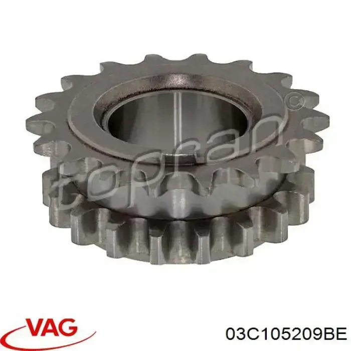 03C105209BE VAG engrenagem de cadeia da roda dentada de acionamento de cambota de motor