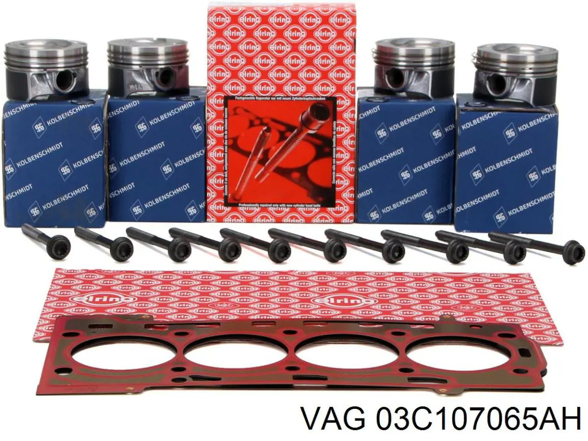 Поршня на 1 цилиндр, STD VAG 03C107065AS