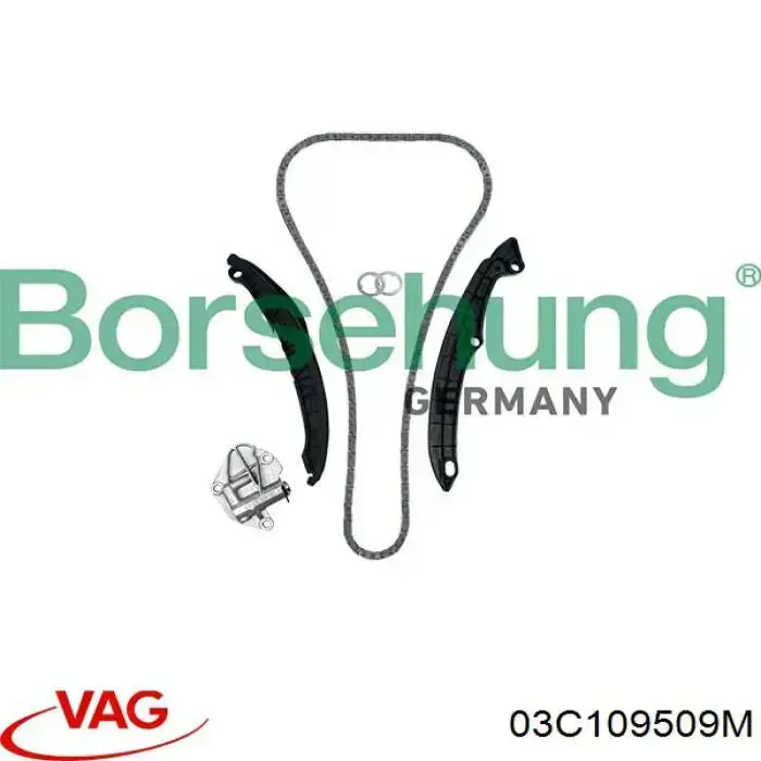 Башмак натяжителя цепи ГРМ VAG 03C109509M цена, от 19.41 USD