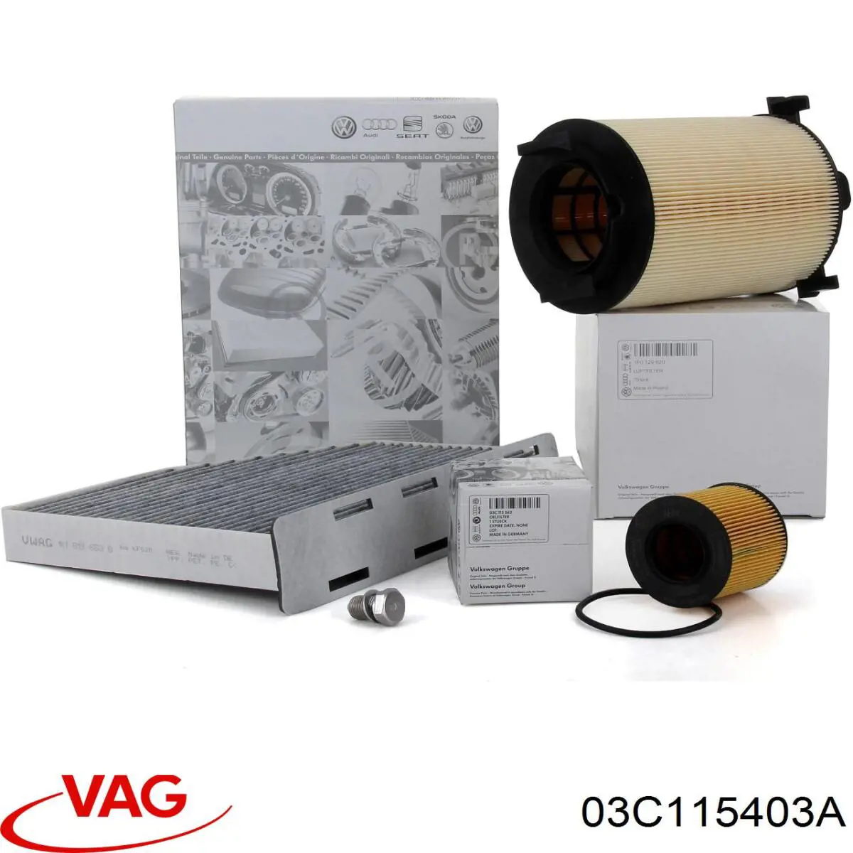 03C115403A VAG Крышка масляного фильтра