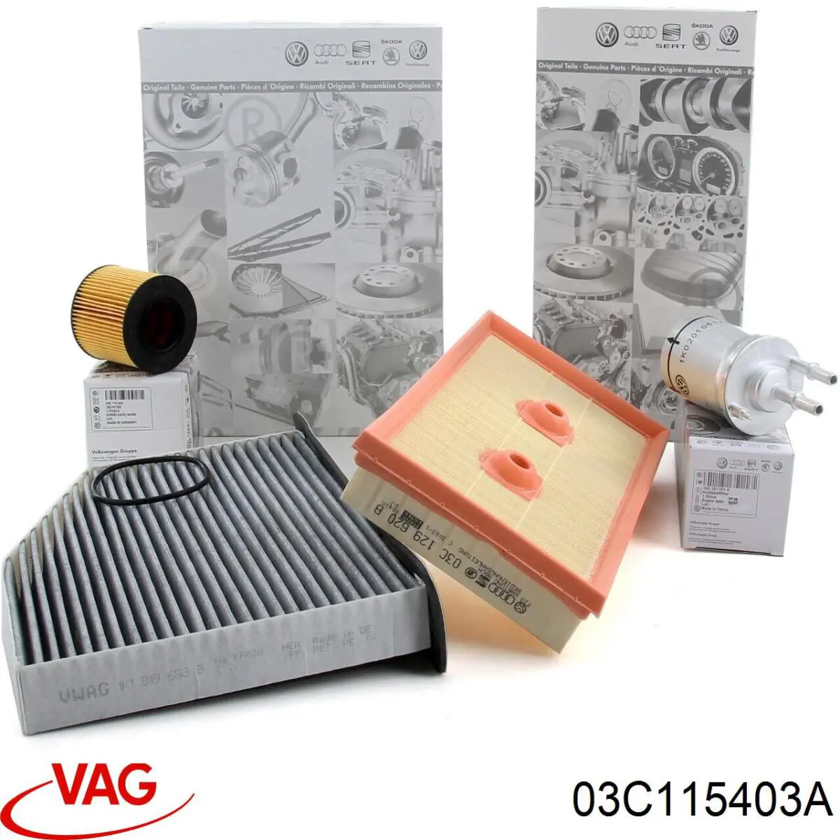 Купить 03C115403A VAG Крышка масляного фильтра