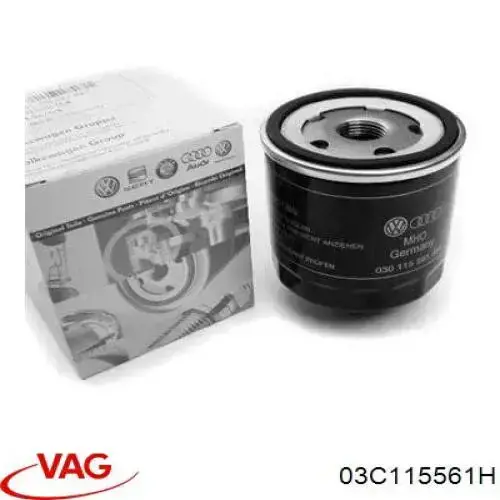 Filtro de aceite 03C115561H VAG