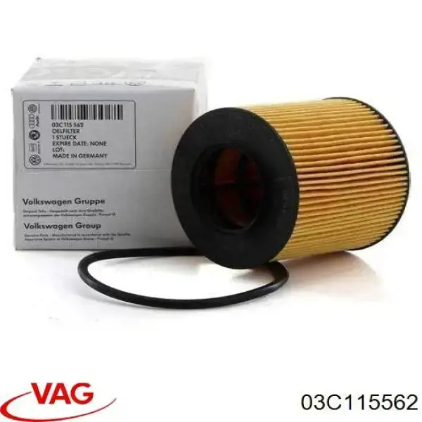 03C115562 VAG filtro de óleo