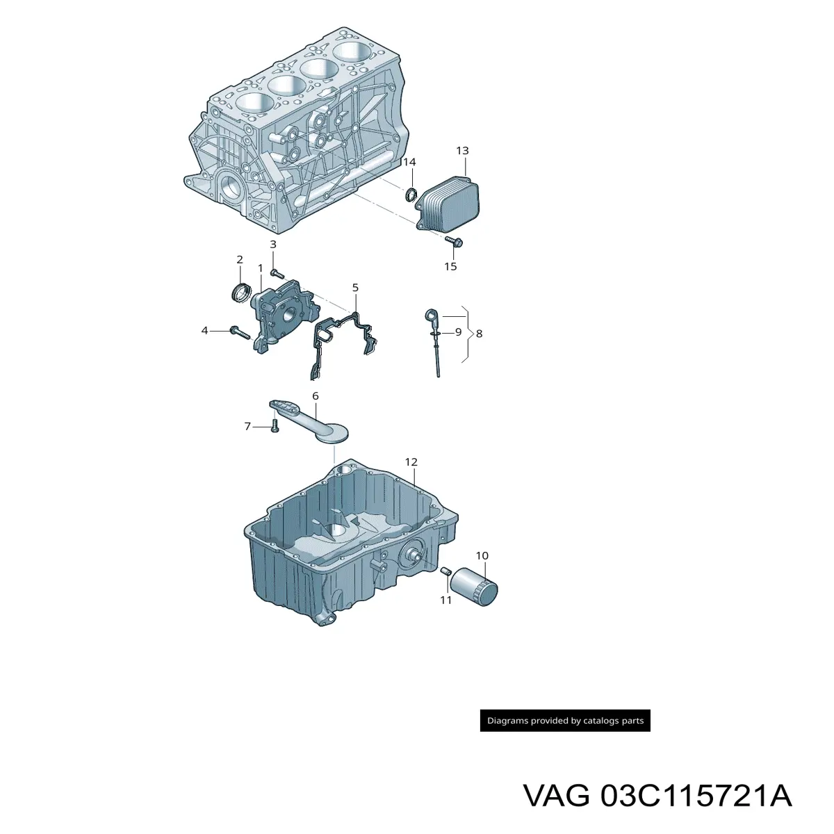  VAG 03C115721D цена, от 12.17 USD
