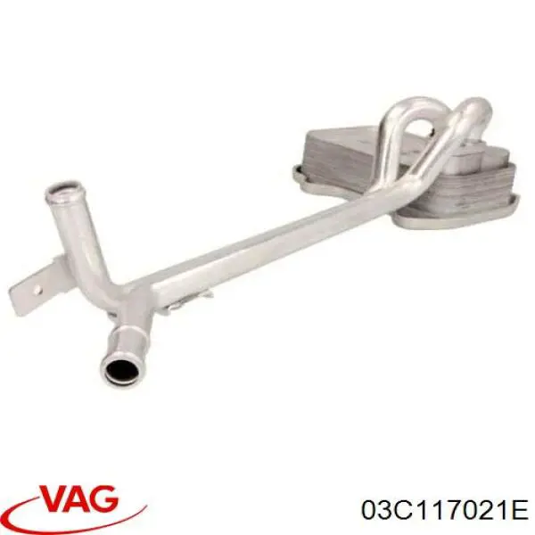 Масляный радиатор АКПП VAG 03C117021E цена, от 14.55 USD