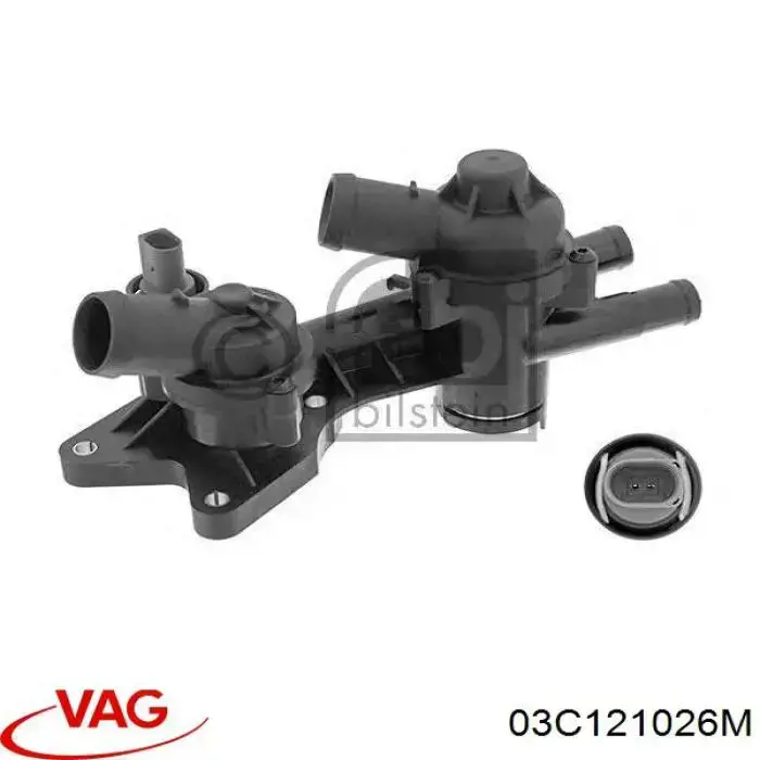 03C121026M VAG Корпус термостата в сборе