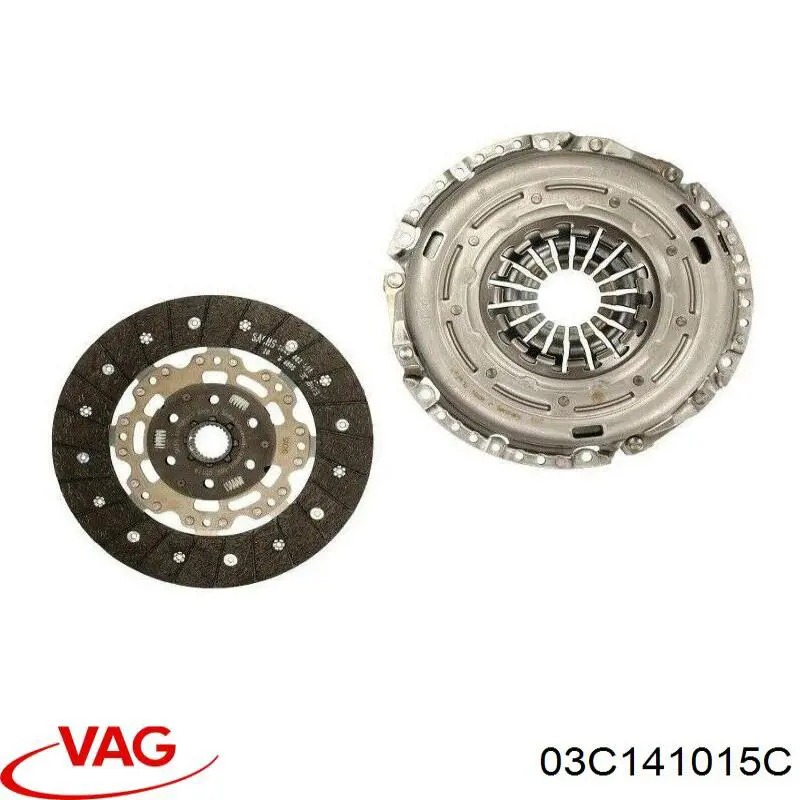 Купить 03C141015C VAG Комплект сцепления (диск, корзина, подшипник)